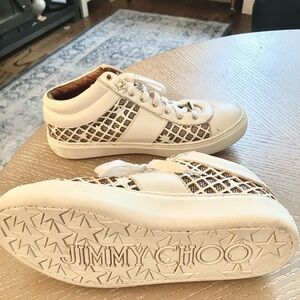 JIMMY CHOO SNEAKERS - Women’s Size 7 US MINT Designer Streetwear MADE IN ITALY